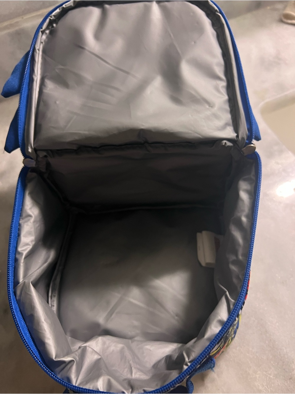 Sonic The Hedgehog Kids Lunch Bag- Blue Character Tag Visible - Picture 4 of 5